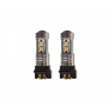 Set 2 becuri led PW24W cu 10SMD Cree Portocaliu